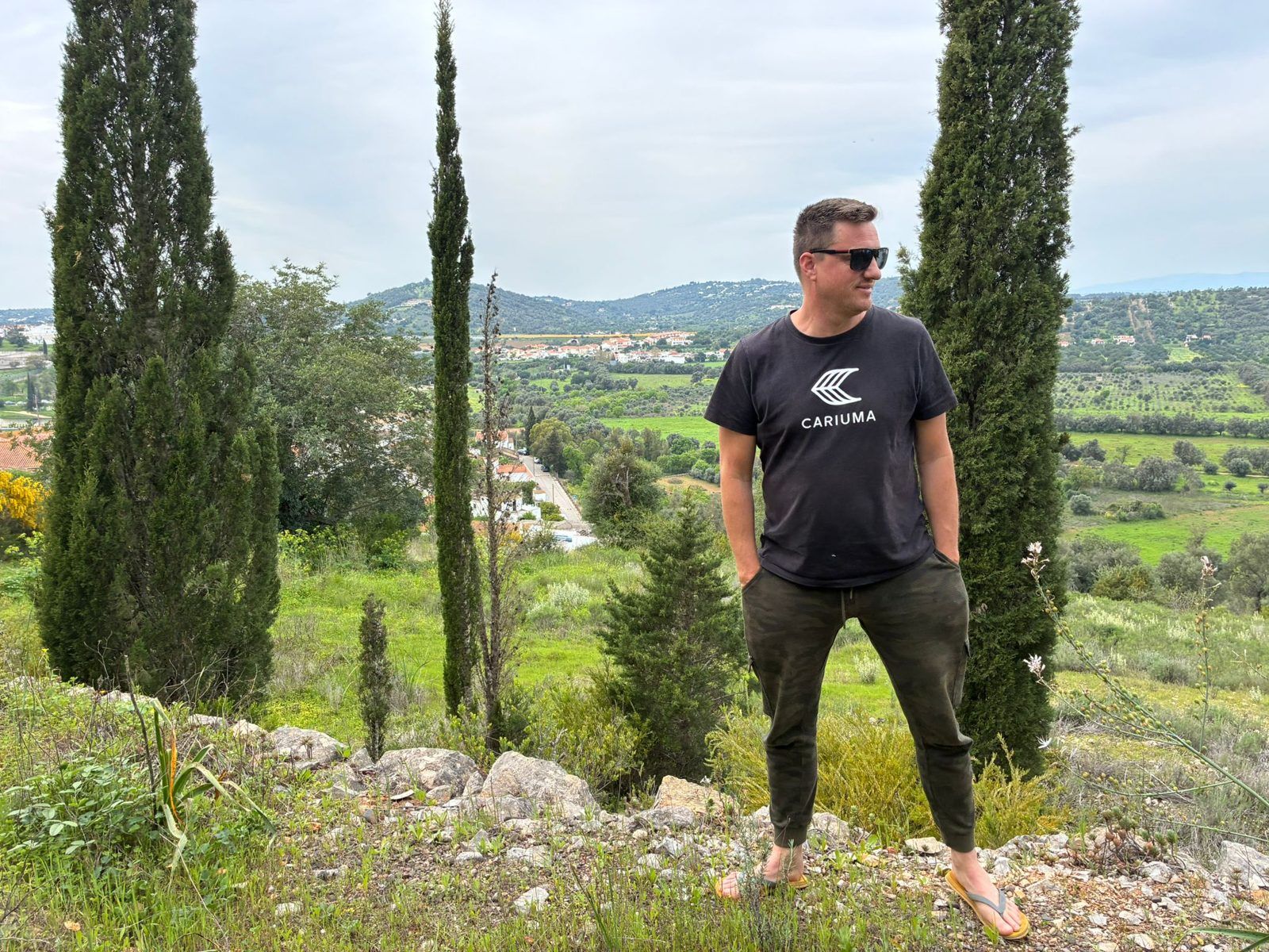 Jacco in de heuvels van de Algarve